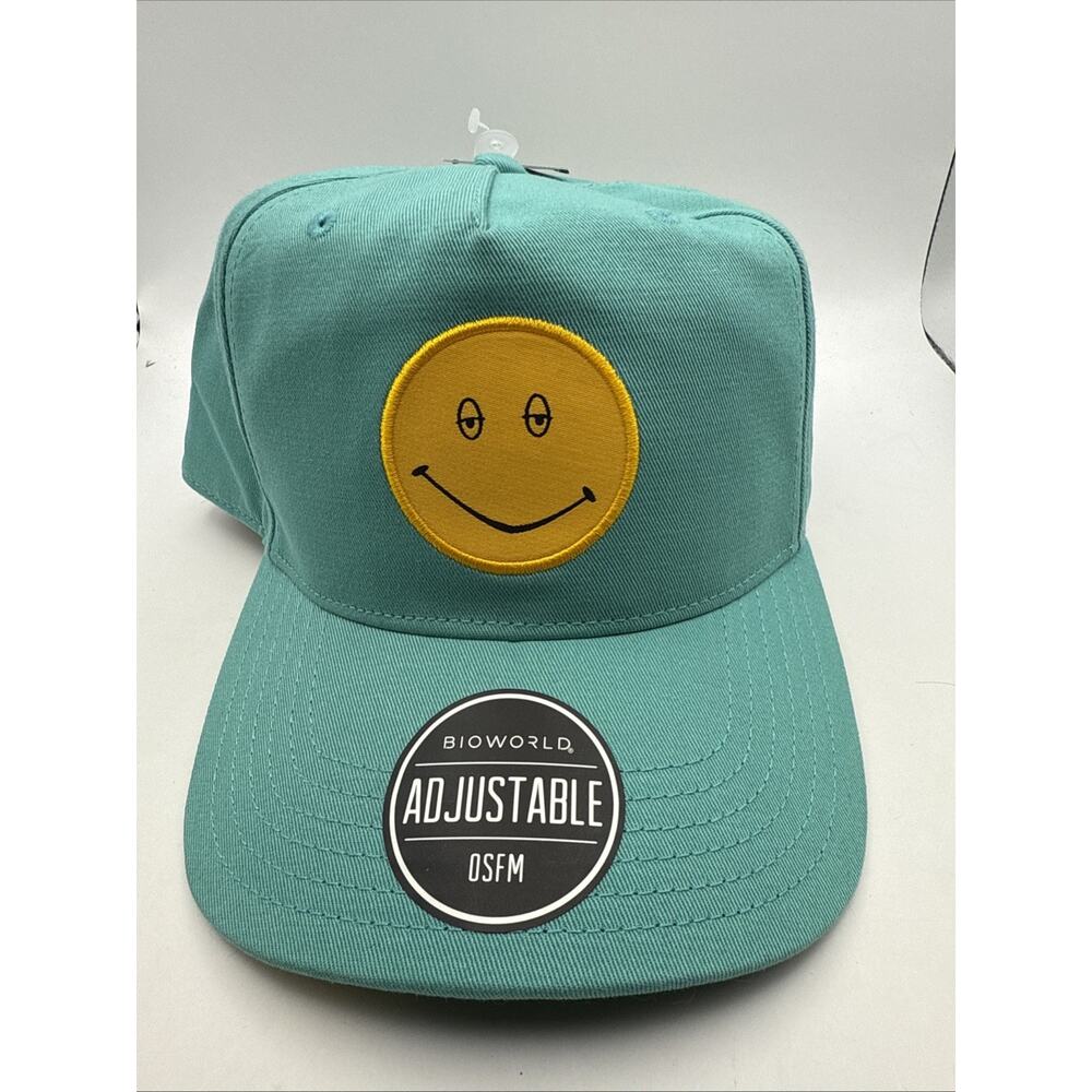 Dazed and Confused Smiley Face Hat Bioworld Snapback Adjustable Cap NWT (cut Tag